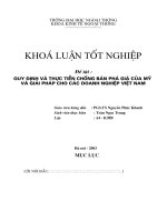 Quy định và thực tiễn chống bán phá giá của  mỹ và giải pháp cho các doang nghiệp việt nam