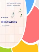 Slide Tiền tệ ngân hàng  chương 4  Lạm phát