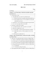 luận văn hoàn thiện chính sách sản phẩm tại khách sạn mường thanh