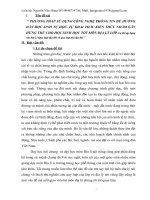 Phương pháp sử dụng công nghệ thông tin để hướng dẫn học sinh tự học, tự khai thác kiến thức nhằm gây hứng thú cho học sinh học tốt  môn địa lí 10 cụ thể áp dụng vào bài 21 quy luật