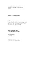 một số giải pháp nâng cao hiệu quả sử dụng vốn lưu động tại công ty cổ phần xây dựng đô thị