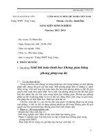 SKKN: Giải bài toán hình học không gian bằng  phương pháp toạ độ