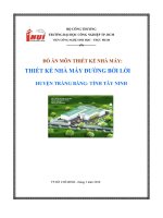 đồ án thiết kế nhà máy đường bời lời tại huyện trảng bàng - tỉnh tây ninh - luận văn, đồ án, đề tài tốt nghiệp