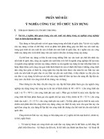 Tổ chức thi công công trình xây dựng