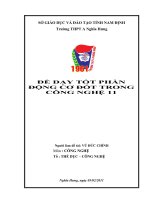 skkn để dạy tốt phần động cơ đốt trong công nghệ 11