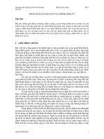 Phân tích báo cáo  tài  chính