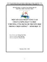 một số giải pháp nâng cao chất lượng dạy và học