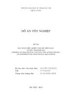 Bài toán điều khiển cho hệ thời gian tuyến tính rời rạc (theory of fractional caculus and applications ) (to differential fractional equations)