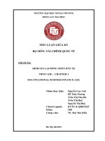 ĐỊNH GIÁ LẠI ĐỒNG NHÂN DÂN TỆ MINI CASE – CHAPTER 3 MULTINATIONAL BUSINESS FINANCE (12E)