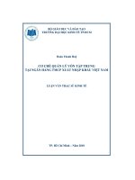 cơ chế quản lý vốn tập trung tại ngân hàng thương mại cổ phần xuất nhập khẩu việt nam