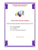 Nâng cao năng lực nhận thức cho học sinh thpt