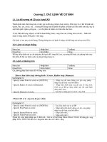 tổng hợp lệnh cơ bản trên AutoCAD cực hữu ích cho sinh viên