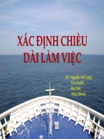 xác định chiều dài làm việc