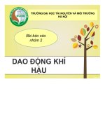 tài liệu dao động khí hậu - luận văn, đồ án, đề tài tốt nghiệp