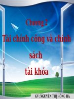 Chương 2  Tài chính công và chính sách tài khóa