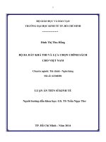 bộ ba bất khả thi và lựa chọn chính sách cho việt nam.