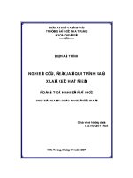đồ án nghiên cứu, đề xuất qui trình sản xuất kẹo hạt điều - luận văn, đồ án, đề tài tốt nghiệp