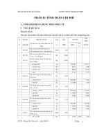 đồ án kinh tế xây dựng nhà cao tầng