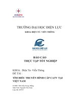 báo cáo thực tập tốt nghiệp đề tài tìm hiểu truyền hình cáp catv tại việt nam
