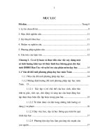 ĐỀ TÀI: Xây dựng một số tính huống kiến tạo tri thức hình học không gian cho học sinh dự bị đại học dân tộc