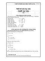 Thiết kế bánh lái tàu hàng 13000 tấn chạy tuyến HảI Phòng –Nhật Bản vận tốc 12hlg( bản vẽ cực chuẩn)