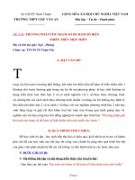 phương pháp giải bài toán tìm tham số để hàm số biến thiên trên một miền cho trước