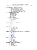 Bài tập trắc nghiệm 3 ôn thi tin học ngân hàng NN