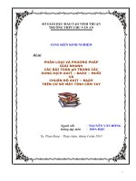 phân loại và phuơng pháp giải nhanh các bài toán ph trong các dung dịch axit – bazơ – muối và chuẩn độ axit – bazơ trên cơ sở máy tính cầm tay casio fx - 570 es