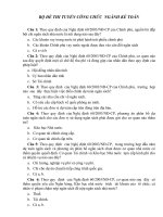 BỘ đề THI TUYỂN CÔNG CHỨC  NGÀNH kế TOÁN