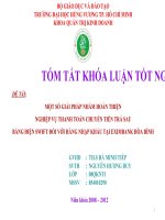 slide thuyết trình luận văn đề tài một số giải pháp nhằm hoàn thiện nghiệp vụ thanh toán chuyển tiền trả sau bằng điện swift đối với hàng nhập khẩu tại eximbank hòa bình
