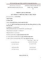 đồ án quá trình thiết bị thiết kế tháp hấp phụ gián đoạn hỗn hợp không khí-dietyl ete bằng than hoạt tính