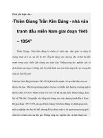 Thiên giang trần kim bảng   nhà văn tranh đấu miền nam giai đoạn 1945   1954