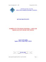 luận văn nghiên cứu ứng dụng enzyme amylase trong sản xuất rượu nếp trắng - luận văn, đồ án, đề tài tốt nghiệp