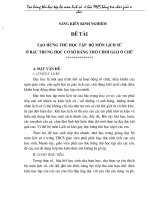 tạo hứng thú học tập  bộ môn lịch sử ở bậc trung học cơ sở bằng trò chơi giải ô chữ