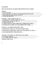 BÁO CÁO ĐÁNH GIÁ TÁC ĐỘNG MÔI TRƯỜNG Ô TÔ ( CƠ KHÍ)