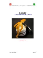 nghiên cứu quy trình sản xuất bao bì thực phẩm - luận văn, đồ án, đề tài tốt nghiệp