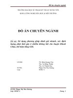 Sử dụng phương pháp đánh giá nhanh, xác định lượng phát thải gây ô nhiễm không khí cho huyện Khoái Châu, thể hiện bằng GIS.