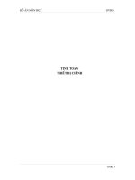 đồ án quá trình thiết bị tính toán tháp chóp