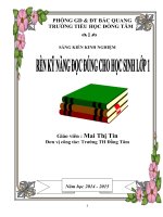 rèn kĩ năng đọc đúng cho học sinh lớp 1