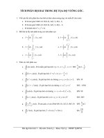 tài liệu ôn thi toán -  tích phân loại hai trong hệ toạ độ vuông góc