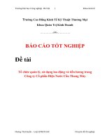 tổ chức quản lý, sử dụng lao động và tiền lương trong công ty cổ phần điện nước cầu thang máy