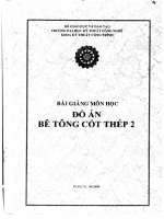 bài giảng đồ án bê tông cốt thép