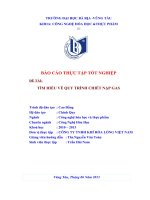 BÁO cáo THỰC tập tốt NGHIỆP tìm HIỂU về QUY TRÌNH CHIẾT nạp GAS