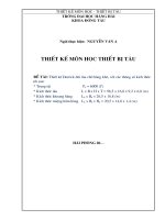 Thiết kế Derrick đôi tàu chở hàng khô trọng tải 6000(T) L x B x H x T = 96,5 x 16,8 x 9,2 x 6,8 (m)( đính kèm tất cả bản vẽ)