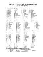 ôn tập  tiếng anh 6