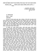 một số biện pháp tạo hứng thú học tập cho học sinh trong giờ học môn giáo dục công dân lớp 6, 7