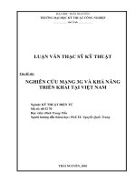 nghiên cứu mạng 3g và khả năng triển khai tại việt nam