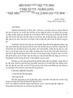 biện pháp giáo dục học sinh ý thức tự học - tự rèn luyện thực hiện báo cáo tự học ở nhà học sinh