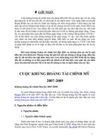 cuộc khủng hoảng kinh tế mỹ