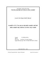 nghiên cứu ứng dụng bộ điều khiển mờ để điều khiển hệ thống gương mặt trời